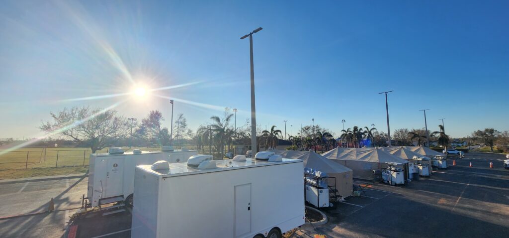2022 Florida Hurricane Ian Response Sanitation Stations