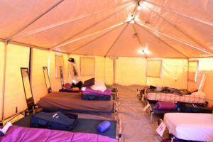 GFP Temporary Housing Houston Interior Sleeping Yurt