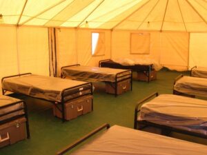 GFP Temporary Housing Interior Beds with Foot Locker 2011
